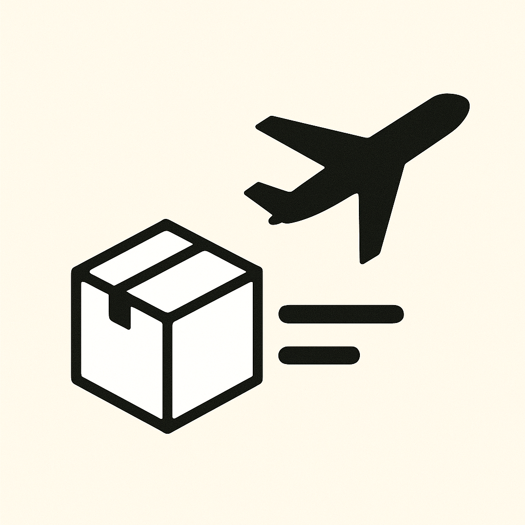 International Shipping Icon DHL or UPS